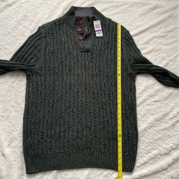 NWT Men’s Tasso Elba Hunter Green‎ Sweater. Size XXL. - Picture 6 of 11